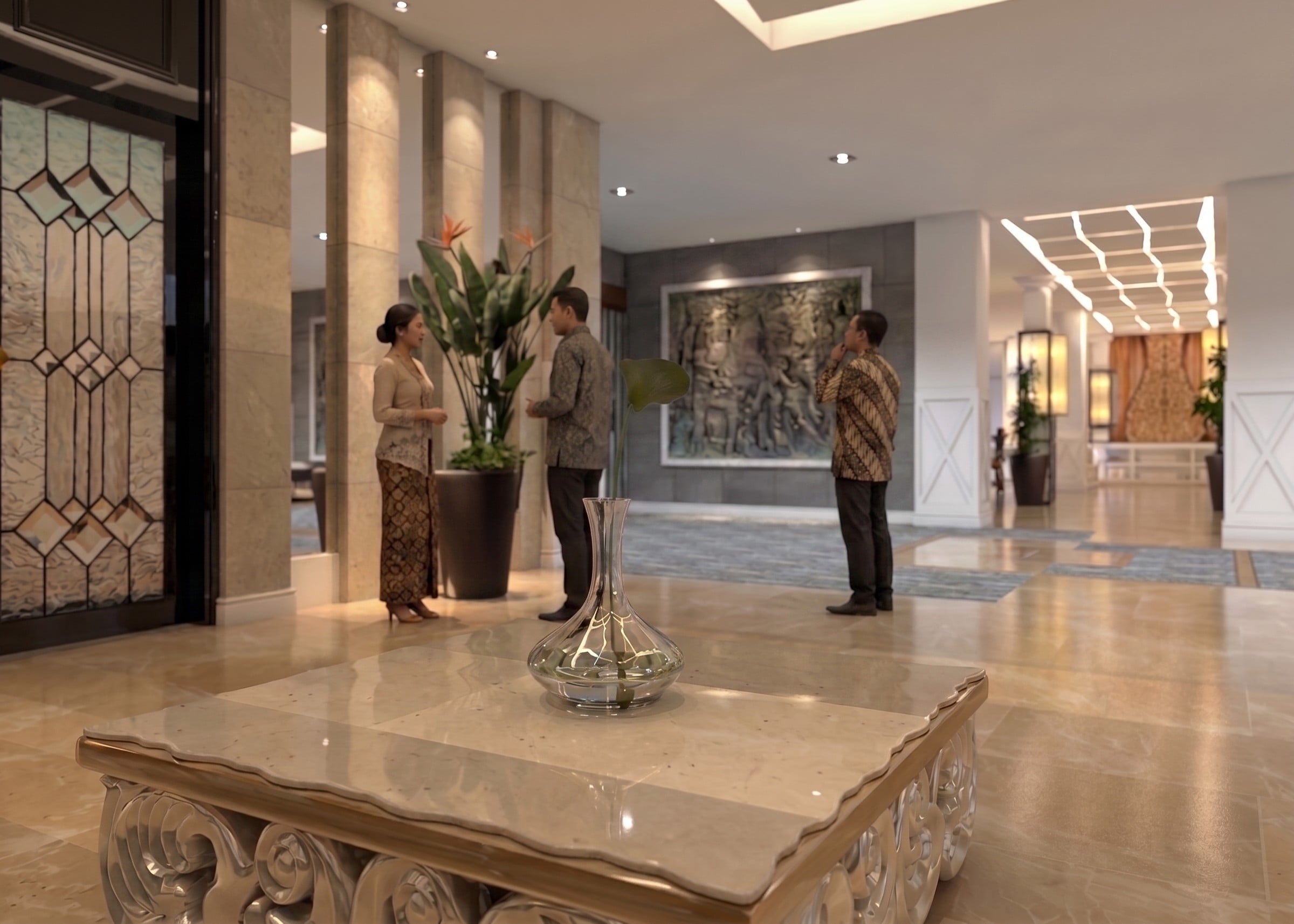 Koridor ARTHOTEL YOGYAKARTA dengan nuansa interior Contemporary dan tata ruang yang rapi.