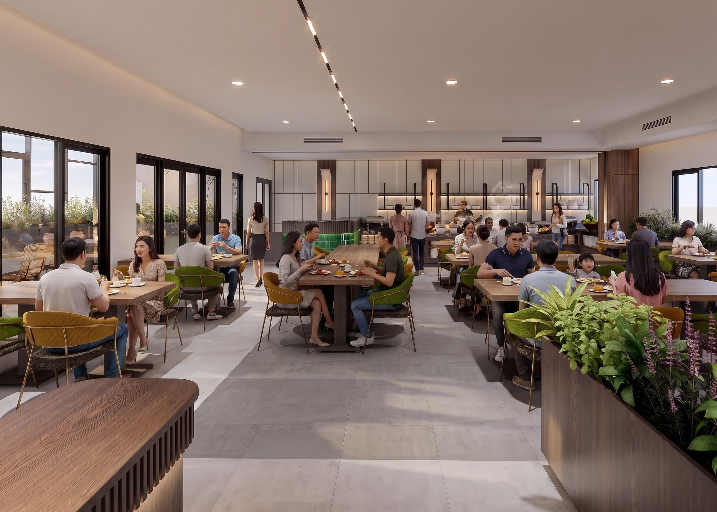 Keseimbangan Fungsi dan Estetika pada Ruang Buffet Hotel