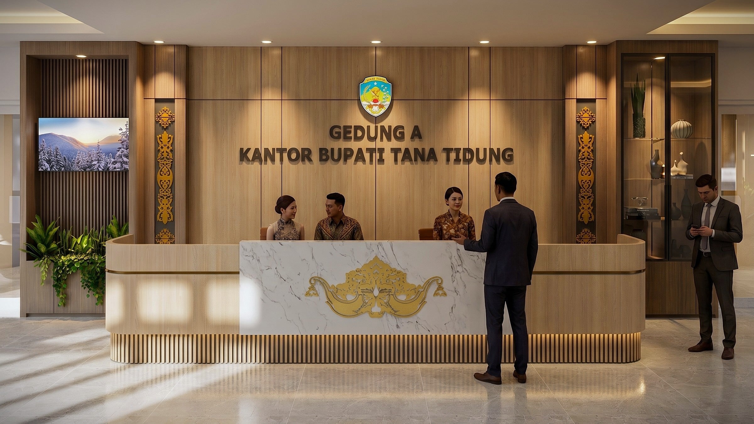 LOBBY KANTOR BUPATI TANA TIDUNG