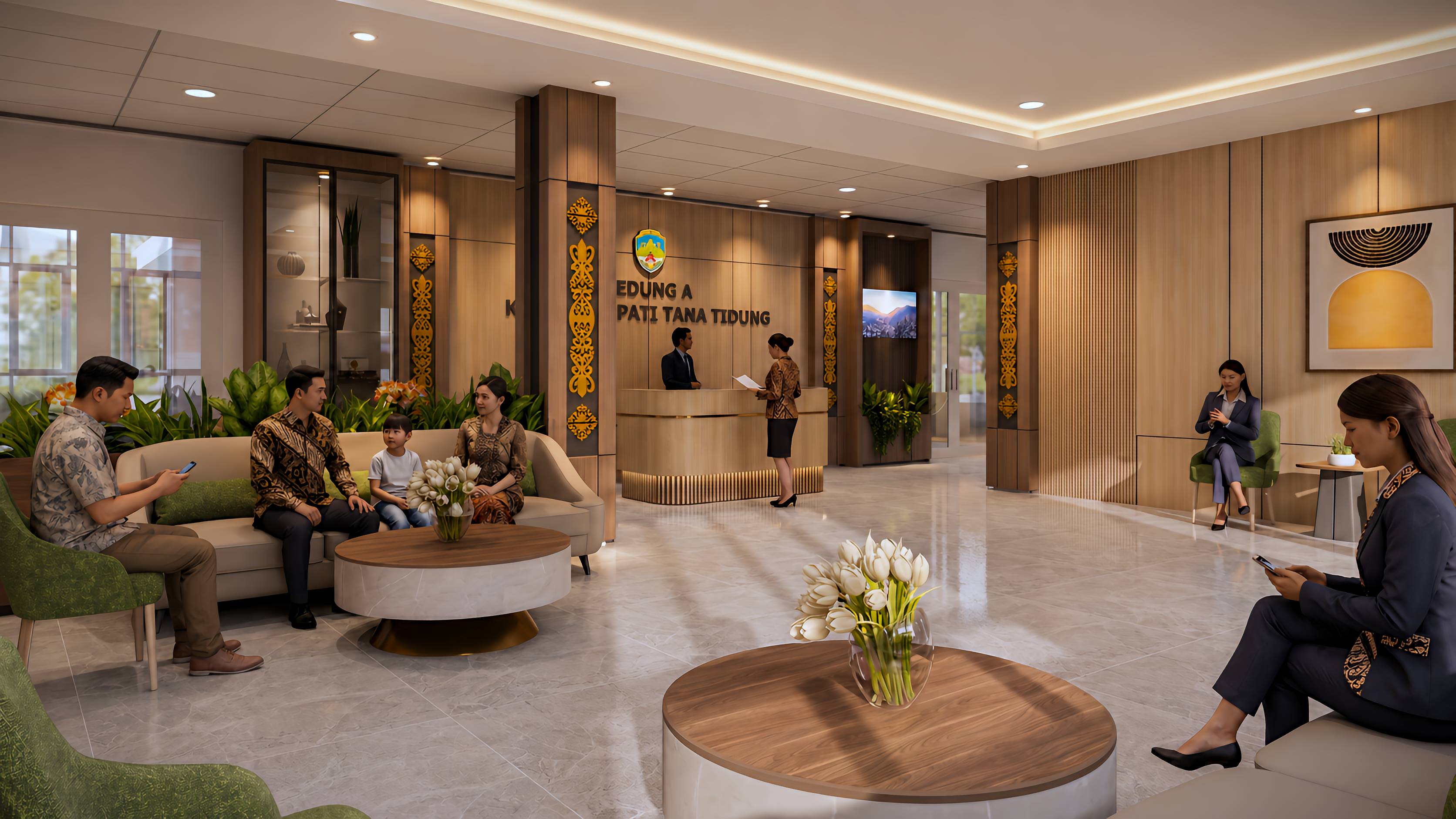 LOBBY KANTOR BUPATI TANA TIDUNG