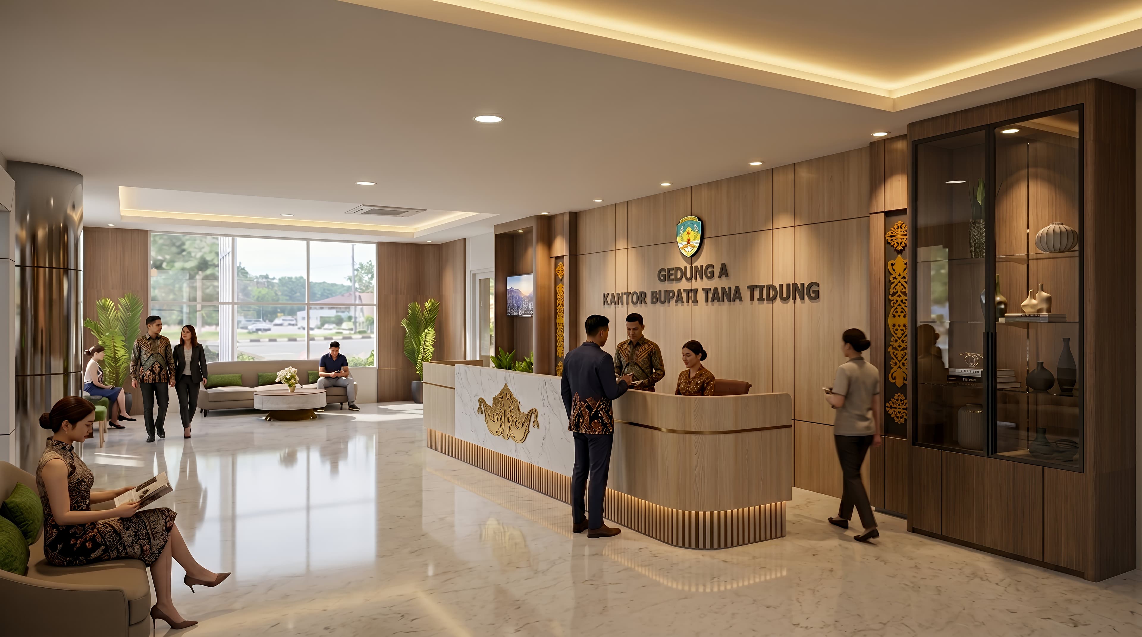 Pelajaran Desain dari LOBBY KANTOR BUPATI TANA TIDUNG