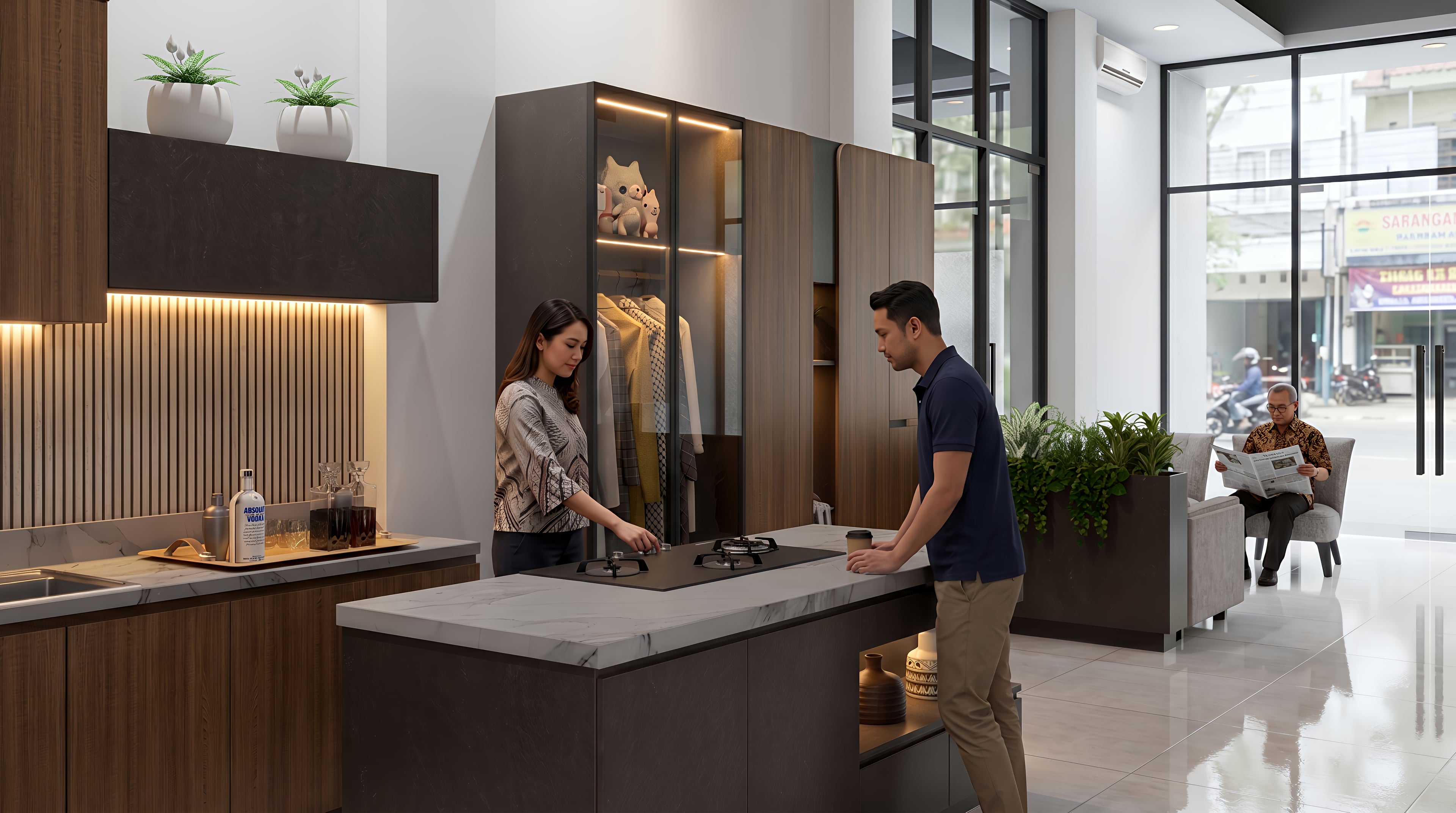 Pantry MYCO SIDOSERMO dengan nuansa interior Modern dan tata ruang yang rapi.